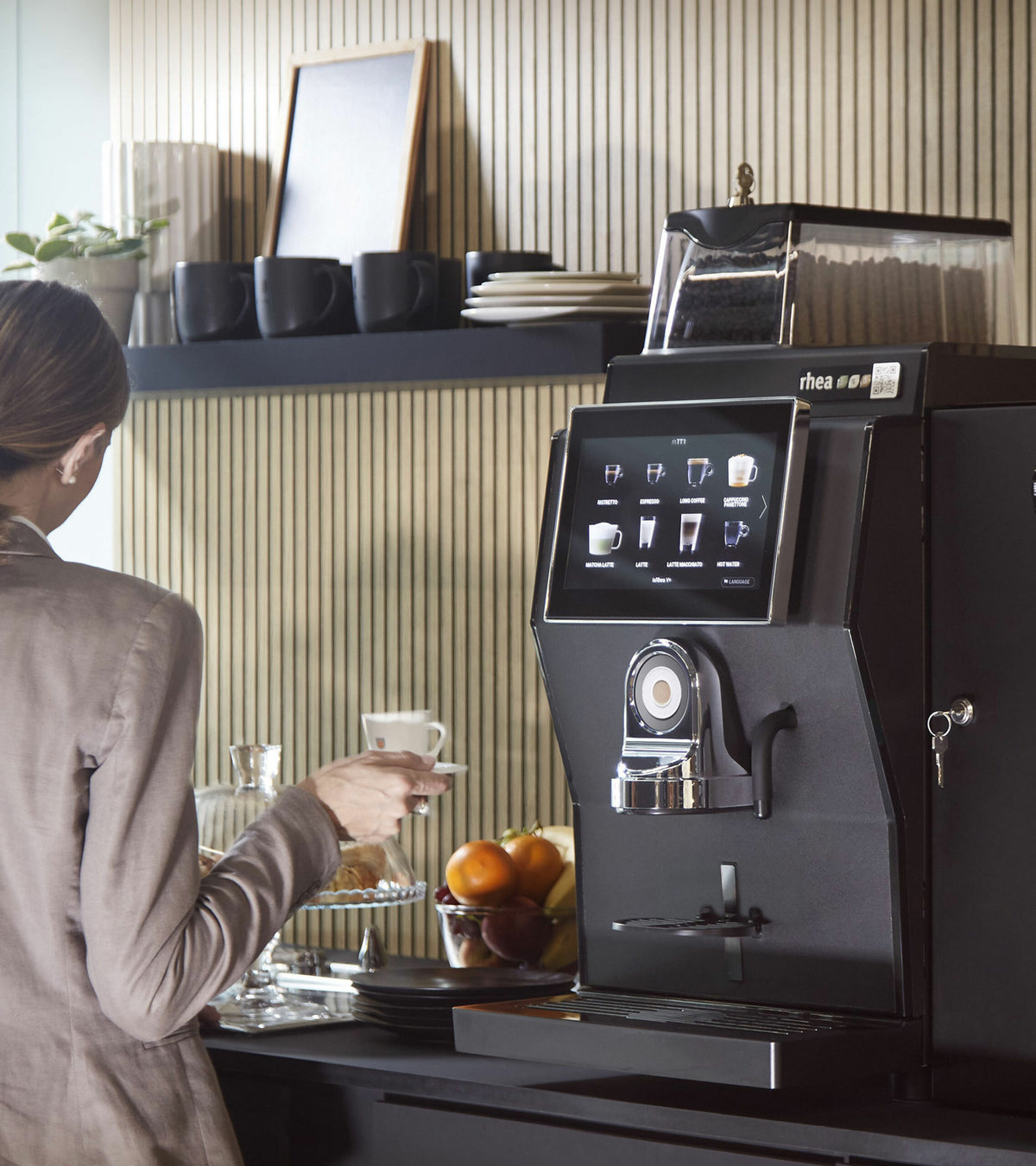 Rhea rhTT1 Platinium en situation sur un comptoir