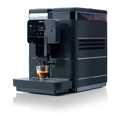 Machine à café en grains professionnelle Saeco Royal Black, vue de face