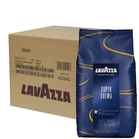 Café en grains Lavazza Super Crema - Palette Complète de 396 kg (66 Cartons)