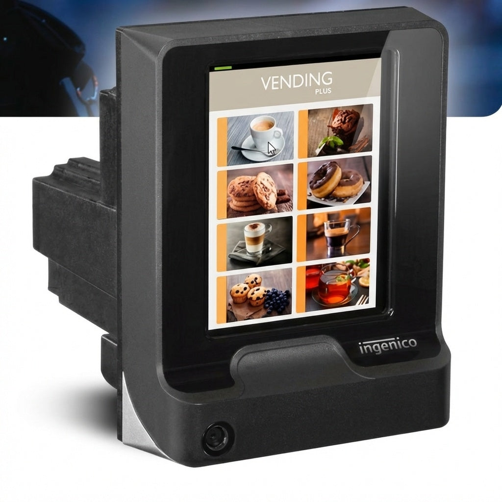 Terminal paiement sans contact Self2000 Ingenico pour automate distributeur automatique vue complète