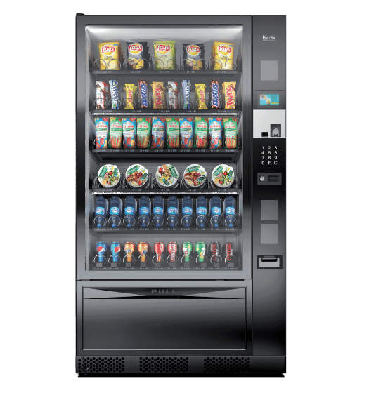 Distributeur de snacks et boissons Necta Gusto 10 grande capacité