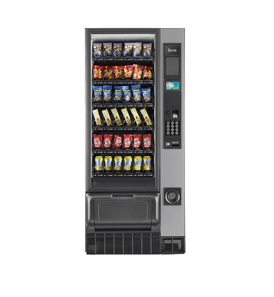 Necta Gusto 6 M, vue de face avec plateaux de produits