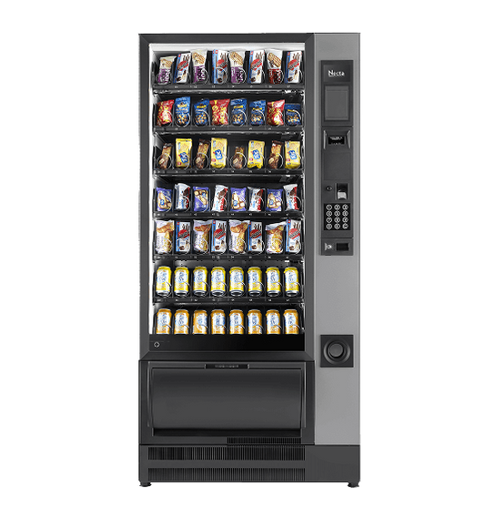 Necta Gusto 8, vue de face avec plateaux de produits